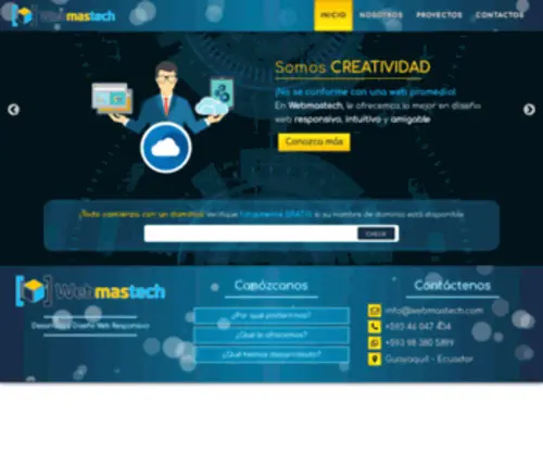 Webmastech.com(Inicio) Screenshot