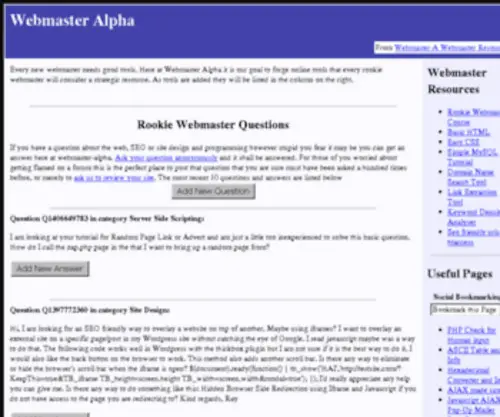 Webmaster-A.com(Webmaster A) Screenshot
