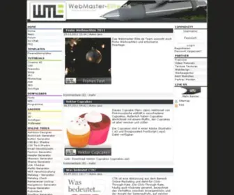 Webmaster-Elite.de(Tutorials, Web-Templates, Homepagevorlagen, Online-Generatoren, Webmaster) Screenshot