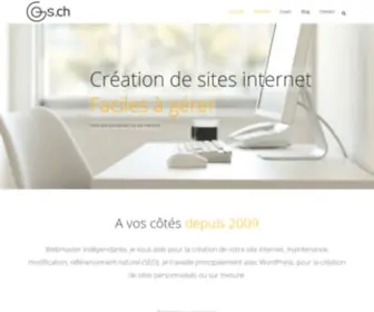 Webmaster-Lausanne.ch(Création de site internet à Lausanne) Screenshot