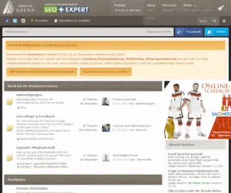 Webmasterarena.de(Has been registered) Screenshot
