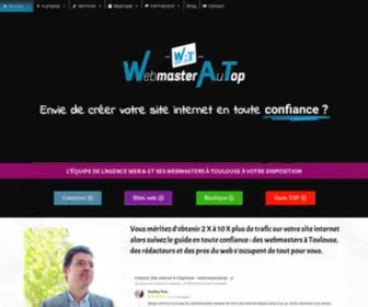 Webmasterautop.com(Webmaster Toulouse Création site internet Boutiqne E) Screenshot