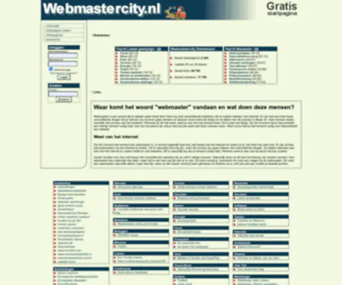 Webmastercity.nl(Een eigen startpagina maken) Screenshot