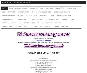 Webmaster.management(Webmaster management) Screenshot