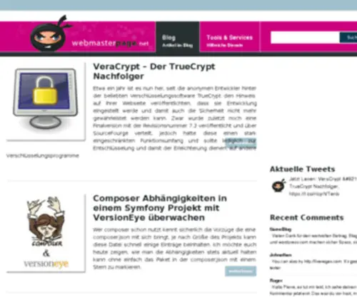 Webmasterpage.net(Praktische Tipps zu PHP) Screenshot