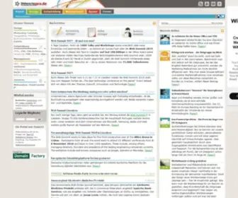 Webmasterpro.de(Das Magazin für professionelle Webmaster) Screenshot