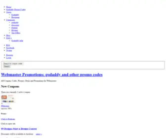 Webmasterpromotions.com(Domain Coupons) Screenshot