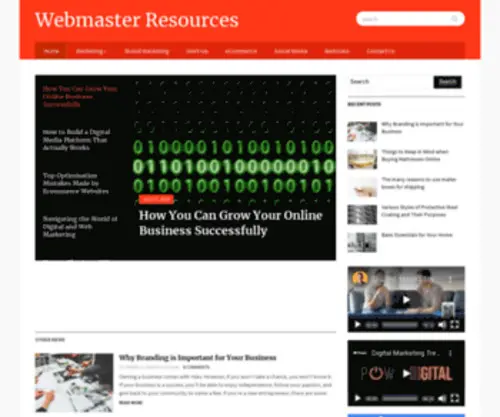 Webmasterresources.com.au(Webmaster Resources) Screenshot