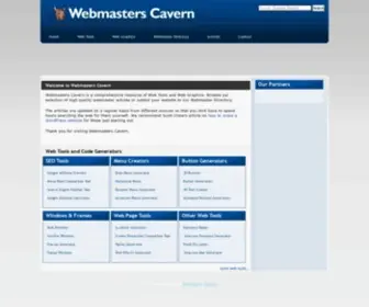 Webmasters-Cavern.com(Webmasters Cavern) Screenshot