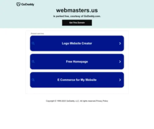 Webmasters.us(Forsale Lander) Screenshot