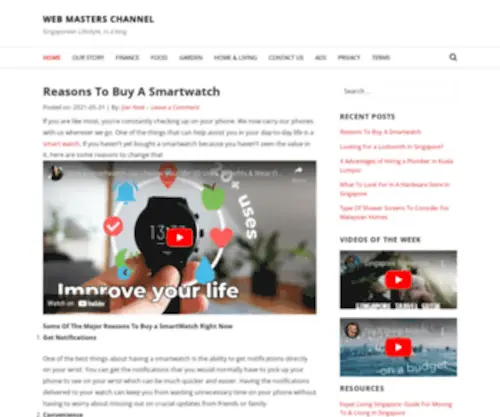 Webmasterschannel.com(Web Masters Channel) Screenshot