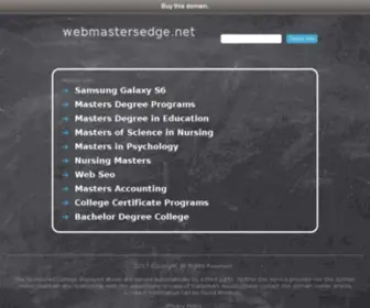 Webmastersedge.net(Web Development and Managing News) Screenshot