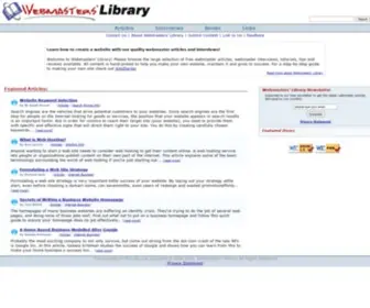 Webmasterslibrary.com(Webmasters' Library) Screenshot