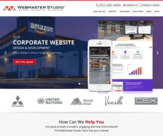 Webmasterstudio.com(We know how to transform web design presentation into valuable marketing strategy (that) Screenshot