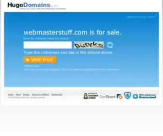 Webmasterstuff.com(Customer service) Screenshot