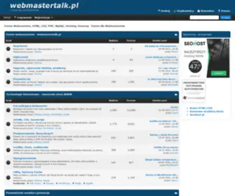 Webmastertalk.pl(Forum Webmastera) Screenshot