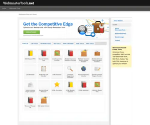 Webmastertools.net(Webmaster Tools) Screenshot