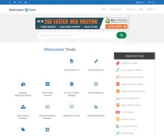 Webmastertools.xyz(Free SEO Tools for Webmasters) Screenshot