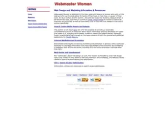 Webmasterwoman.com(Webmaster Woman) Screenshot