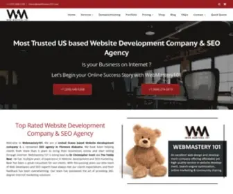 Webmastery101.com(Website design and seo services) Screenshot