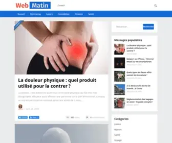 Webmatin.com(Web Matin) Screenshot