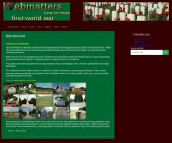 Webmatters.net(First World War) Screenshot