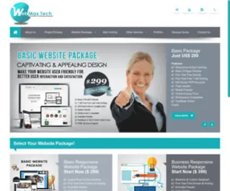 Webmaxtech.net(WeBuild Bootstrap Template) Screenshot