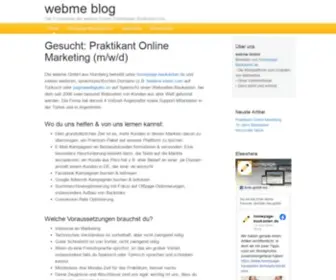 Webme.com(Webme Unternehmenswebseite) Screenshot
