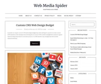 Webmediaspider.com(Social Media) Screenshot