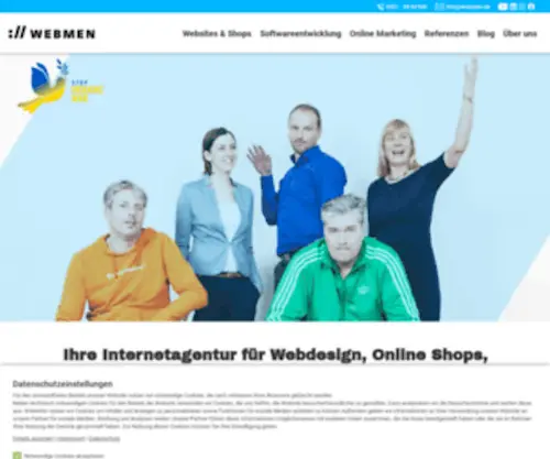 Webmen.de(Webdesign aus Bremen) Screenshot