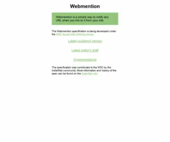 Webmention.net(Webmention) Screenshot