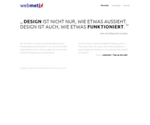 Webmetix.de(Pep up the web) Screenshot