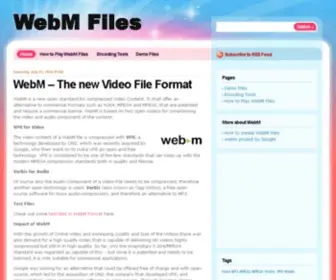 Webmfiles.org(The new Multimedia File Format) Screenshot