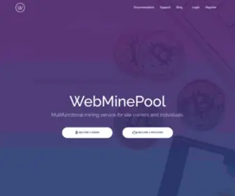 Webminepool.com(JavaScript mining) Screenshot