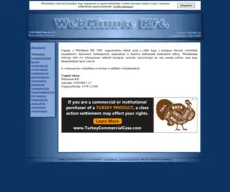 Webminute.hu(WebMinute Kft. weboldala) Screenshot
