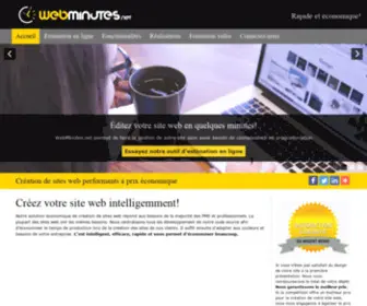 Webminutes.net(Est un CMS (Outil de création de sites Internet)) Screenshot