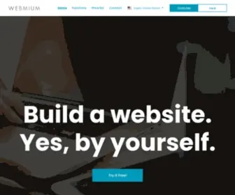 Webmium.com(Build now a website for your small business) Screenshot
