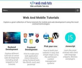 Webmobtuts.com(Home) Screenshot