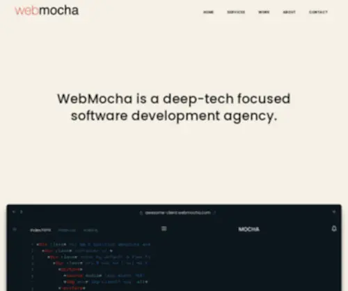 Webmocha.com(Fresh Brewed Solutions) Screenshot