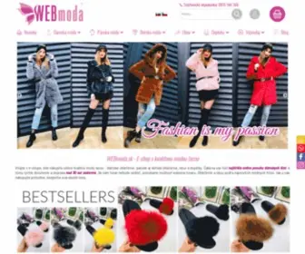 Webmoda.sk(E-shop so štýlovým oblečením a obuvou online) Screenshot