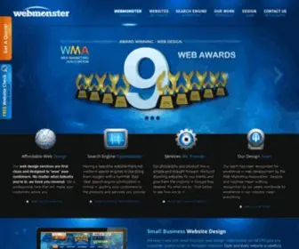 Webmonster.com(Award Winning Website Design & Search Engine Marketing) Screenshot