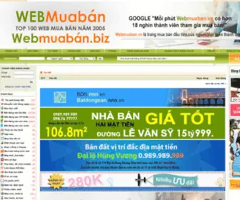 Webmuaban.biz(Webmuaban.vn Webmuaban.net Webmuaban Web mua ban) Screenshot