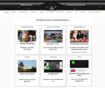 Webmundos.com(Webmundos, Gerhild Marx, Pouring, Fotos, Bilder,Lanzarote, gegen Öl, Lanzarote-el-norte, Webdesign, Guatiza, Familie Marx Schulte Steggert) Screenshot