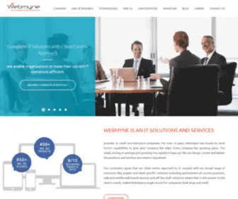 Webmyne.com(Leading professional web development company Webmyne) Screenshot