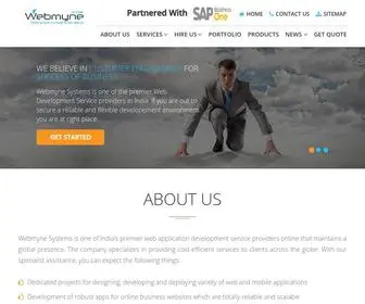 Webmynesystems.com(Web Development Company India) Screenshot