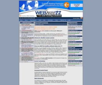 Webnet77.com(Affordable Christian hosting including Softaculous and much more) Screenshot