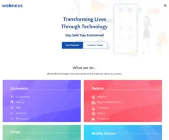 Webnexs.com(Ecommerce-store in Magento & Prestashop, IOT, Video Solutions) Screenshot