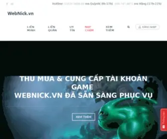 Webnick.vn(Web mua bán nick game) Screenshot