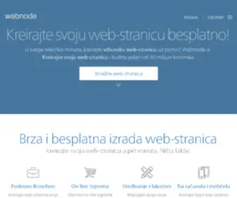 Webnode.hr(Izradite besplatne stranice) Screenshot