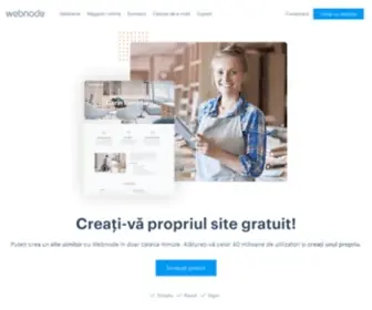 Webnode.ro(Creați un site gratuit în 5 minute ) Screenshot